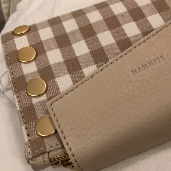 HAMMITT LEVY BENJAMIN CROSSBODY/CLUTCH/SHOULDER in Dandelion Gingham NWT - Picture 9 of 10